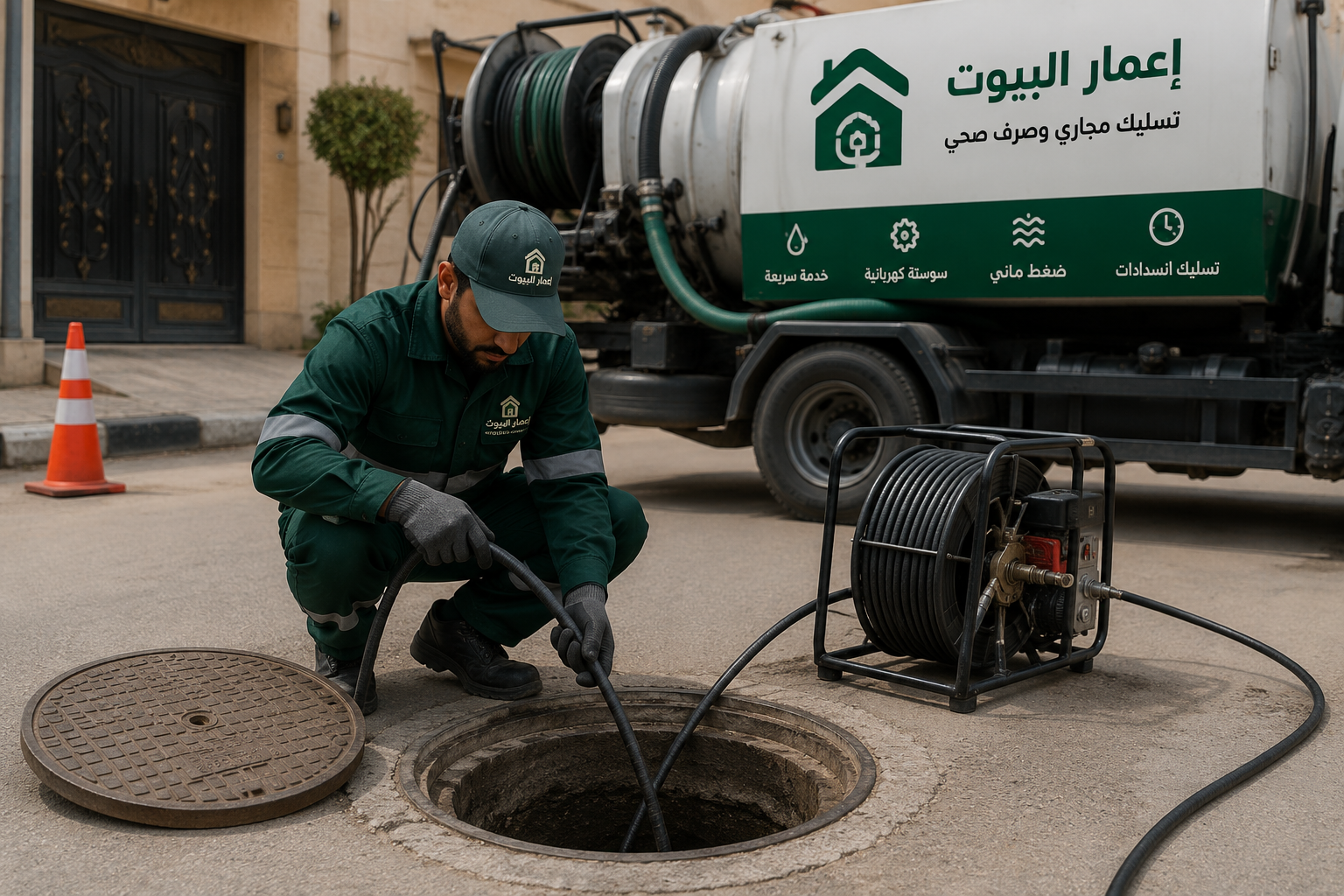 تسليك المجاري والصرف بالرياض - إعمار البيوت